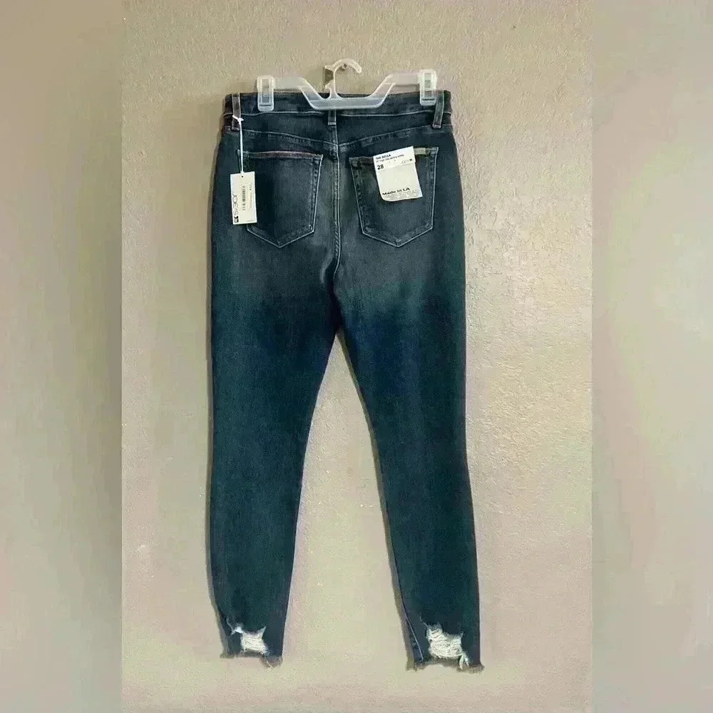 NWT Joe's Bella Frayed-Hem Skinny Jeans‎ in Laynee Size 28 - Picture 6 of 11